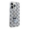 Karl Lagerfeld для iPhone 15 Pro Max чехол PC/TPU Monogram NFT Choupette Hard Transparent