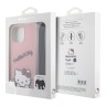 Hello Kitty для iPhone 14 Pro Max чехол Crossbody PC/TPU Dreaming Kitty + PU Strass strap Hard Pink
