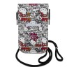 Hello Kitty для смартфонов сумка Wallet Phone Bag PU leather Graffiti Tags with Cord Beige