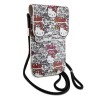 Hello Kitty для смартфонов сумка Wallet Phone Bag PU leather Graffiti Tags with Cord Beige
