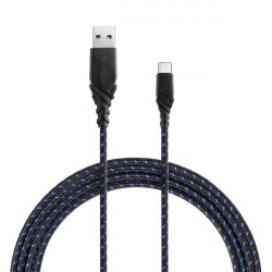 Кабель EnergEA NyloGlitz USB-A/USB-Type-C 2.0 (1.5 м), синий
