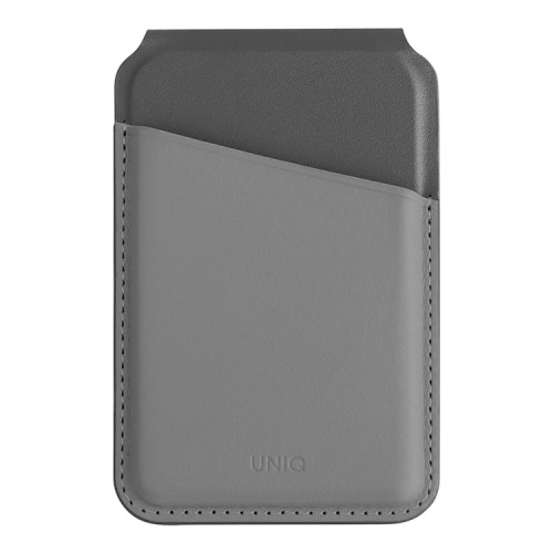 Uniq магнитный бумажник Lyden DS Magnetic FRID-blocking cardholder with Stand Rhino Grey/Black