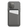 Uniq магнитный бумажник Lyden DS Magnetic FRID-blocking cardholder with Stand Rhino Grey/Black