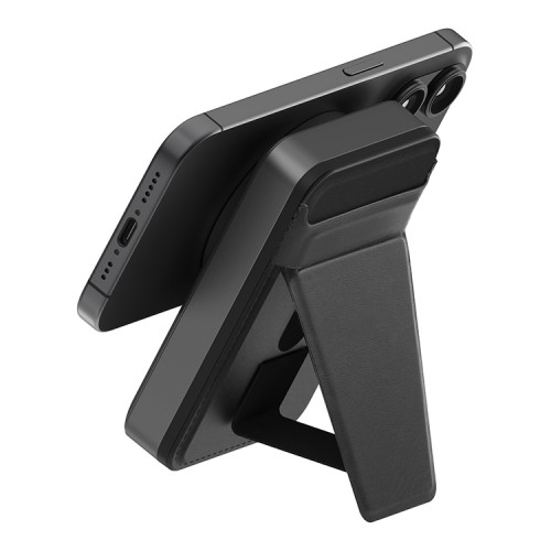 EnergEA АКБ MagWallet CARD, 10000W Magsafe 15W USB-C 20W with Card slots and Stand Gun/Black