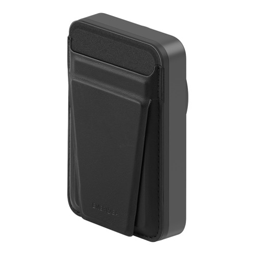 EnergEA АКБ MagWallet CARD, 10000W Magsafe 15W USB-C 20W with Card slots and Stand Gun/Black