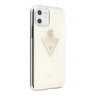 Чехол Guess Triangle logo Hard Glitter для iPhone 11, золотой
