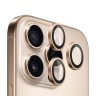 BlueO стекло для iPhone 16 Pro/16 Pro Max, Camera Lens 99-AR PVD Alloy 3 шт. Gold Titan (+instal)