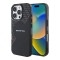 AMG для iPhone 16 Pro Max чехол PC/TPU Double layer Rhombs Black/Red (MagSafe)