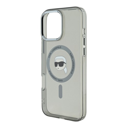 Karl Lagerfeld для iPhone 16 Pro чехол PC/TPU NFT Karl Black (MagSafe)