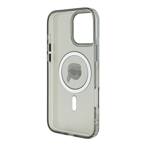 Karl Lagerfeld для iPhone 16 Pro чехол PC/TPU NFT Karl Black (MagSafe)