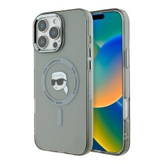 Karl Lagerfeld для iPhone 16 Pro чехол PC/TPU NFT Karl Black (MagSafe)