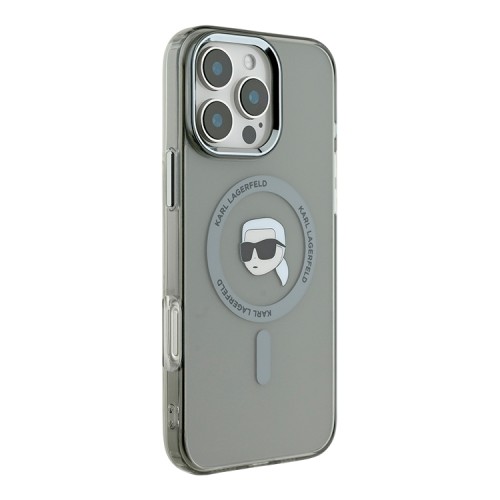 Karl Lagerfeld для iPhone 16 Pro чехол PC/TPU NFT Karl Black (MagSafe)