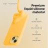 Elago для iPhone 15 чехол Soft silicone (Liquid) Sunshine