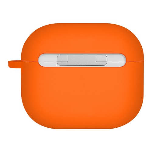Uniq для Airpods 4 чехол NEXO Liquid silicone +carabin +Sports ear hooks Volt Orange