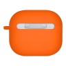 Uniq для Airpods 4 чехол NEXO Liquid silicone +carabin +Sports ear hooks Volt Orange