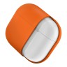 Uniq для Airpods 4 чехол NEXO Liquid silicone +carabin +Sports ear hooks Volt Orange