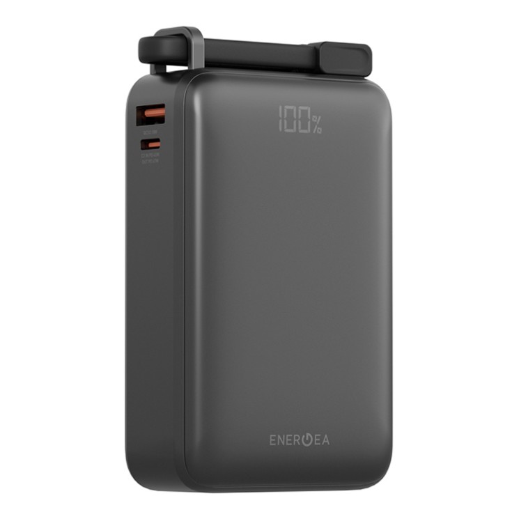 Energea АКБ Compac 67 Ultra, 20000 2USB-C+A +USB-C Cable PD67W Digital display, Gunmetal