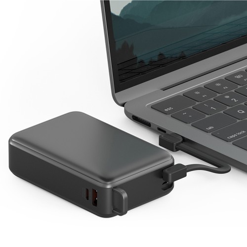 Energea АКБ Compac 67 Ultra, 20000 2USB-C+A +USB-C Cable PD67W Digital display, Gunmetal