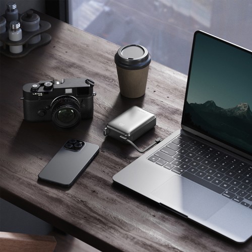 Energea АКБ Compac 67 Ultra, 20000 2USB-C+A +USB-C Cable PD67W Digital display, Gunmetal