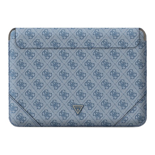 Guess для ноутбуков 13"/14" чехол Sleeve 4G with Triangle metal logo Blue