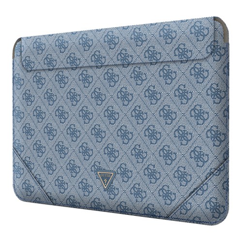 Guess для ноутбуков 13"/14" чехол Sleeve 4G with Triangle metal logo Blue