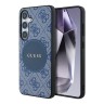 Guess для Galaxy S25+ чехол PU 4G with Round Patch Metal logo Hard Blue (MagSafe)