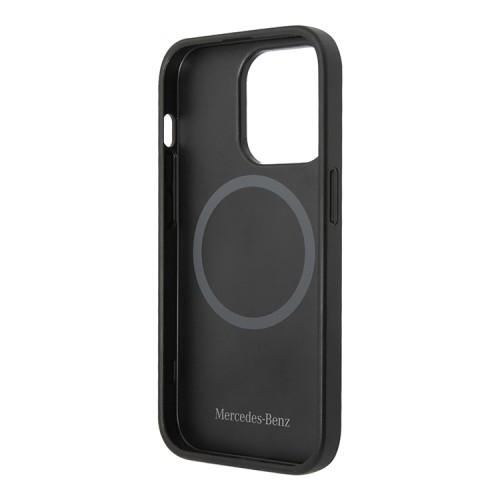 Mercedes для iPhone 14 Pro Max чехол Leather Urban Hard Black (MagSafe)