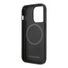Mercedes для iPhone 14 Pro Max чехол Leather Urban Hard Black (MagSafe)