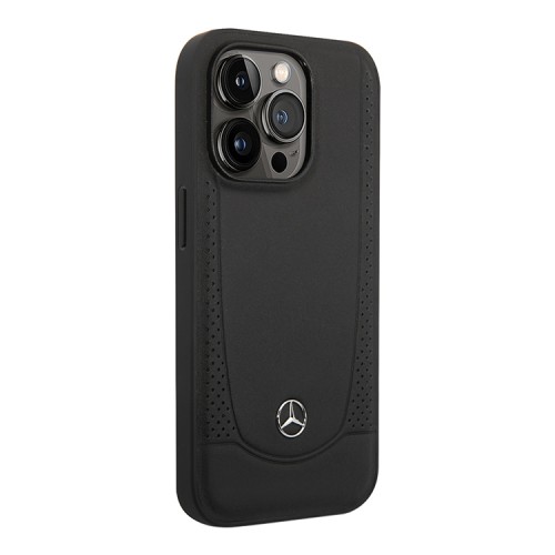 Mercedes для iPhone 14 Pro Max чехол Leather Urban Hard Black (MagSafe)