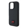 DKNY для iPhone 16 Pro чехол PU Heart Metal logo & Camera Hard Black (MagSafe)