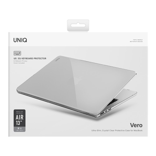 Uniq чехол для Macbook Air 13 (2022-2025 M2-M4) VERO (Crystal Clear)