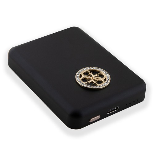 Guess внешний аккумулятор MagSafe для телефона, 4G Diamond logo 3000 mAh 5W Black