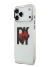 DKNY для iPhone 17 Pro Max чехол IML Heart Logo Metal camera Hard Transparent