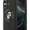 Karl Lagerfeld для iPhone 17 чехол Liquid Silicone NFT Karl & Choupette Hard Black (MagSafe)