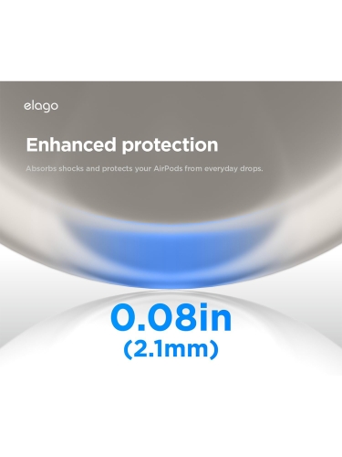 Elago для AirPods Pro 3 чехол Armor Silicone Hang case Stone