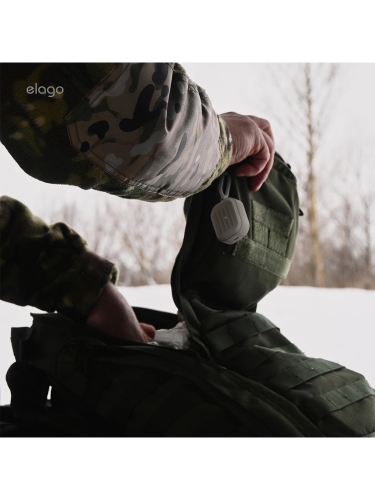 Elago для AirPods Pro 3 чехол Armor Silicone Hang case Stone