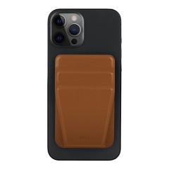 Бумажник Uniq LYFT Magnetic с функцией подставки, коричневый