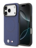 BMW для iPhone 17 Pro Max чехол M-series PU Full Wrapped Metal logo & Cam Hard Navy (MagSafe)