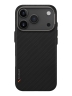 Uniq для iPhone 17 Pro чехол KEVA EDGE Full Kevlar Carbon Black (MagSafe)