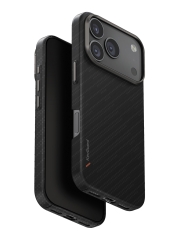 Uniq для iPhone 17 Pro чехол KEVA EDGE Full Kevlar Carbon Black (MagSafe)