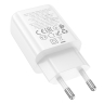 HOCO сетевое зарядное устройство N63 Gentle charger Type-C PD30W + USB-A QC3.0 White