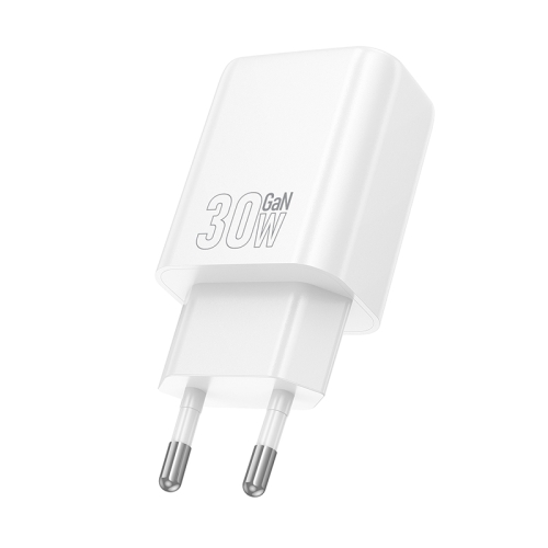 HOCO сетевое зарядное устройство N63 Gentle charger Type-C PD30W + USB-A QC3.0 White