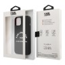 Чехол Karl Lagerfeld Liquid silicone RSG logo Hard для iPhone 13, черный