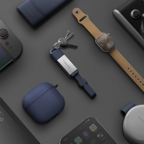 Energea Кабель Sheath Key 2-in-1 USB-C to C+A 60W 480 Mbps Gun 15cm