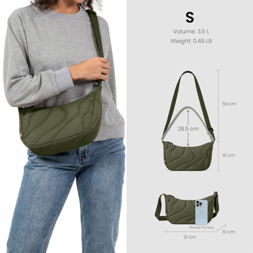 Tomtoc Travel сумка для  аксессуаров Terra-T34 Puffy Light Crossbody Bag 3.5L Greenlands