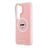 Karl Lagerfeld для Galaxy S26 Ultra чехол IML NFT Choupette Head on logo Hard Pink (MagSafe)