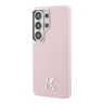 Karl Lagerfeld для Galaxy S26 Ultra чехол PU Full Wrapped K HEAD Metal logo & Cam Hard Pink (MagSafe)