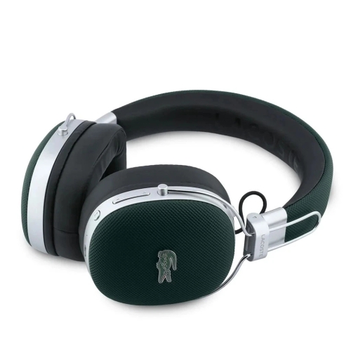 Lacoste наушники беспроводные накладные Bluetooth HP LH03 ENC Over-ear Lacquer logo Sinople Green