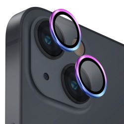 Защитное стекло Uniq OPTIX Camera Lens protector Aluminium для камеры iPhone 14 | 14 Plus, Iridescent