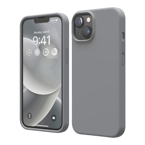 Чехол Elago Soft Silicone для iPhone 14, серый